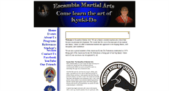 Desktop Screenshot of escambiamartialarts.com